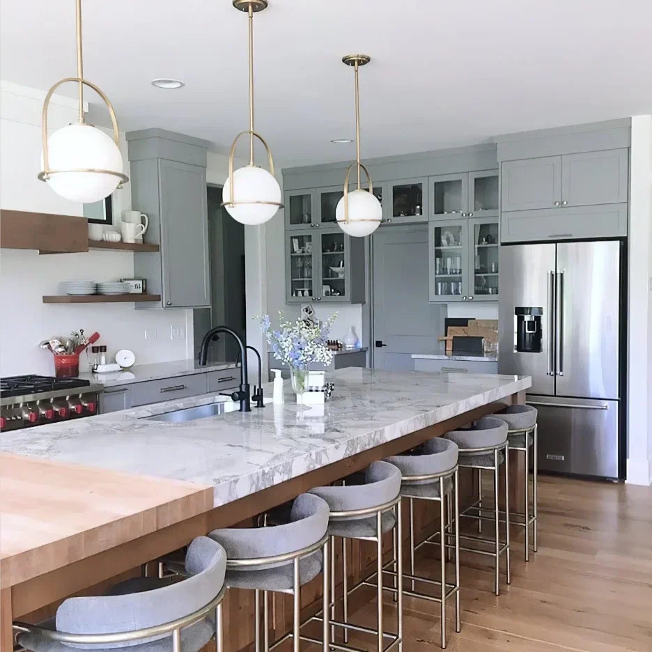 DecorBites™ Glass Globe Pendant Light for Kitchen Dining Room - Nordic Design