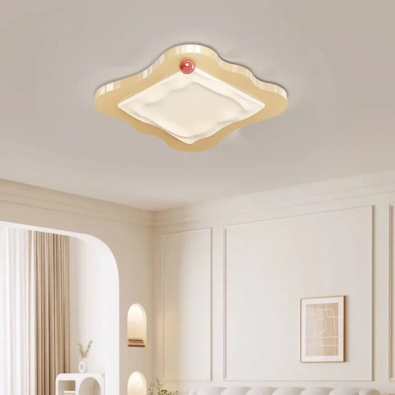 DecorBites™ Cream LED Ceiling Light for Bedroom & Living Room décor