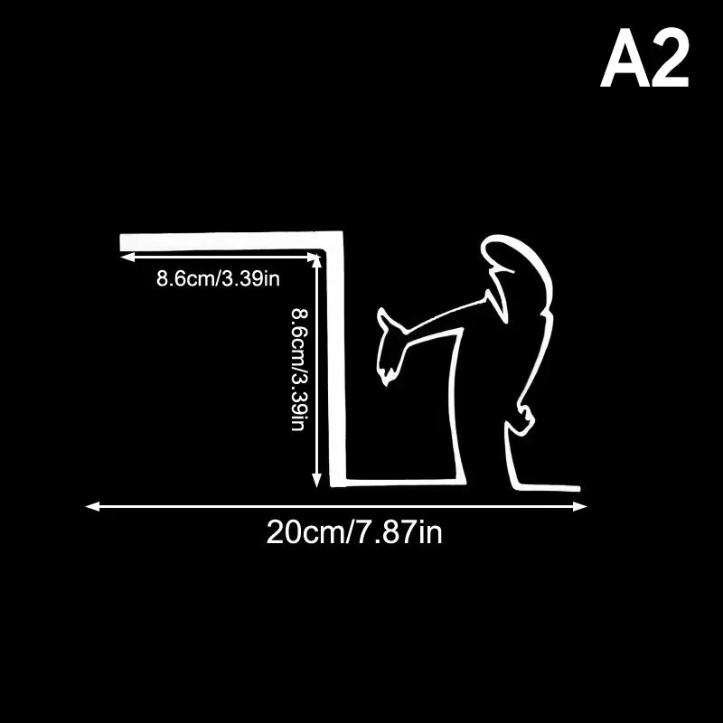 Minimalist La Linea Switch Sticker | Cartoon Power Switch Decal for Home Decor
