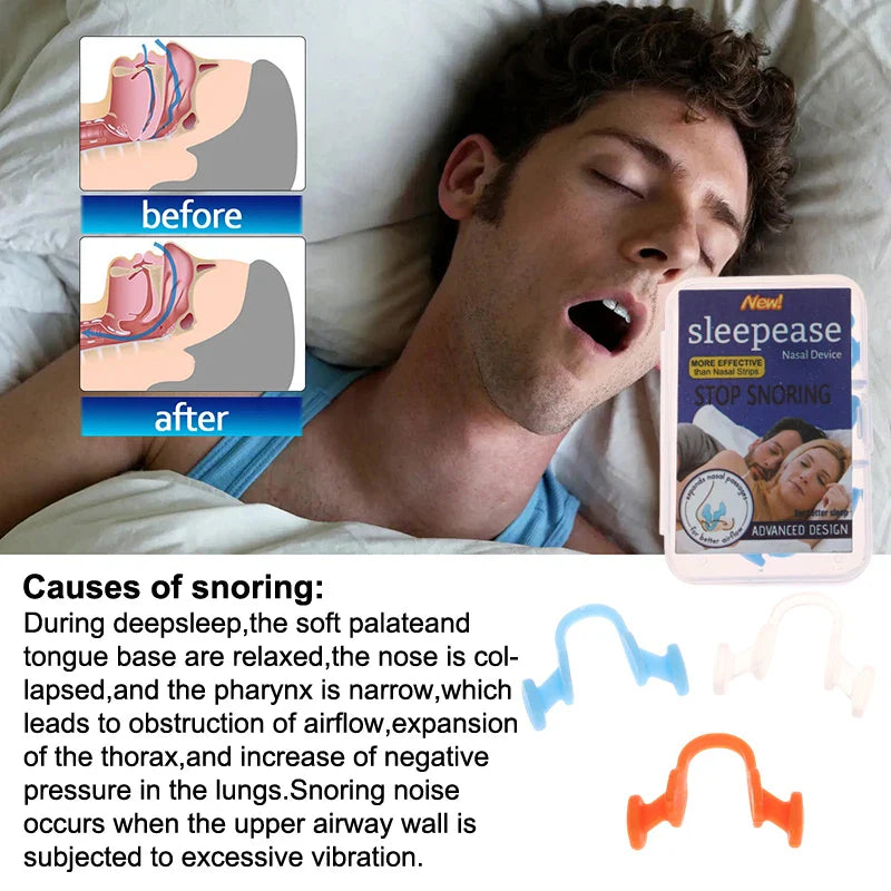 Anti Snore Nasal Dilator | Silicone Nose Clip for Better Sleep