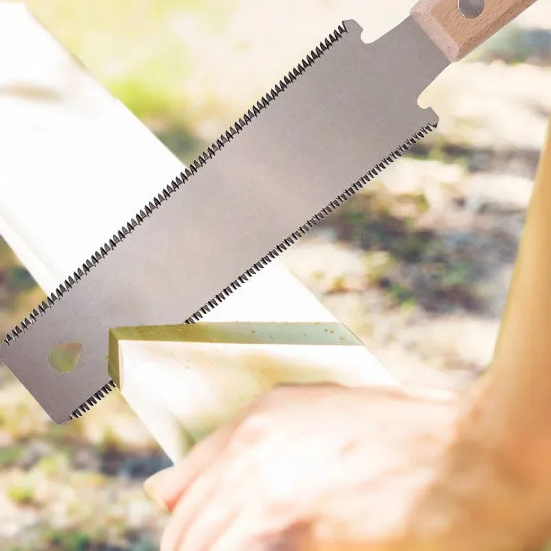6-Inch Hand Saw with Double-Sided Flexible Blade | Flush Cutting Woodworking Tool