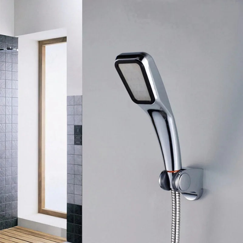 DecorBites™ 300-Hole ABS Chrome Square Rainfall Shower Head for High Pressure Handheld Showers