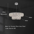 DecorBites™ Crystal Pendant Ceiling Lamp LED Luxury Hanging Light