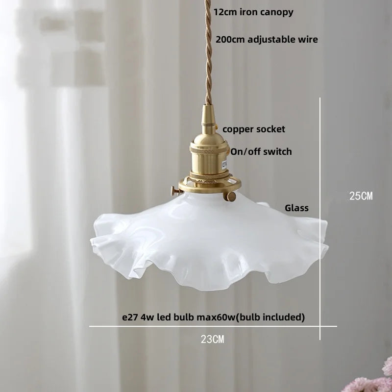 DecorBites™ Copper Knob Iron LED Pendant Light - Adjustable Nordic Modern Hang Lamp
