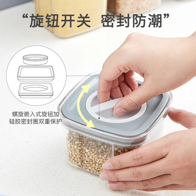 DecorBites™ Hermetic Food Storage Containers Kitchen Organizer - Bulk Preservation Box Organizers
