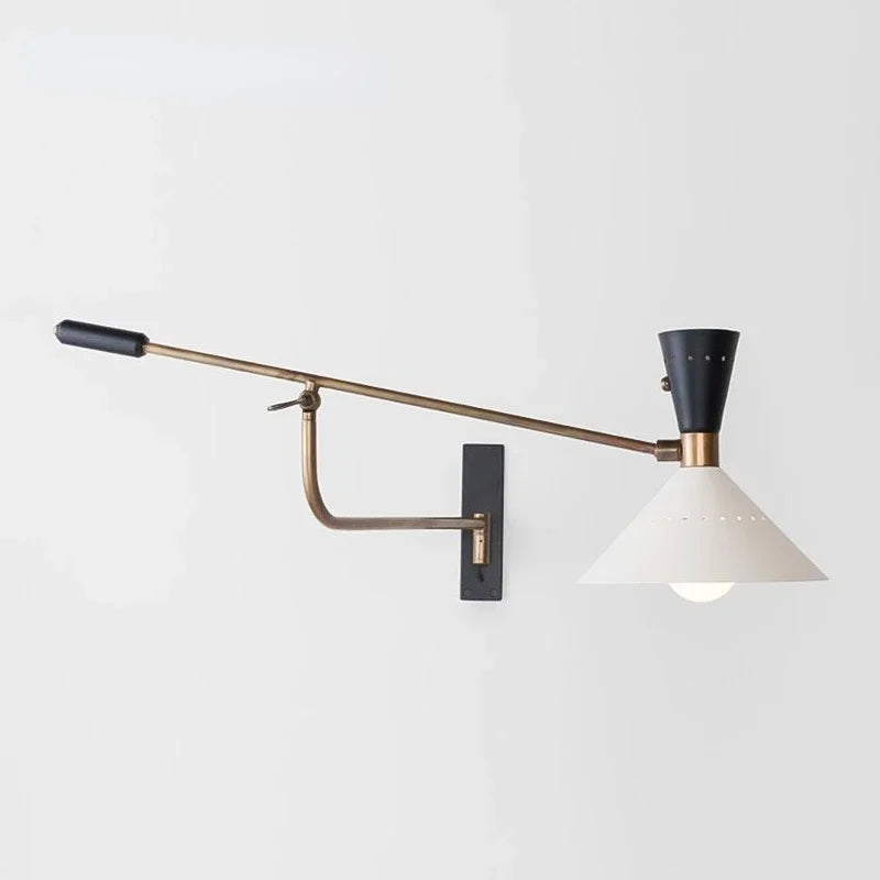 DecorBites™ Adjustable Metal Bedroom Sconce Light E27 Surface Mount Wall Decor