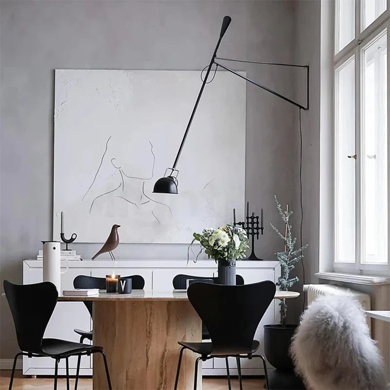 DecorBites™ Adjustable Long Arm Wall Lamp for Personalized Nordic Style