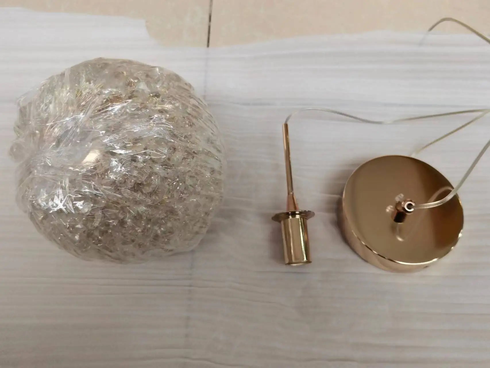 DecorBites™ Crystal Ball Pendant Light: Warm & Romantic Bedhead Luxury Lighting