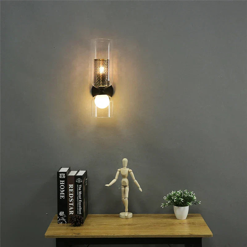 DecorBites™ Double Headed LED Wall Lamp Up/Down Lighting for Hotel Cafe Store.