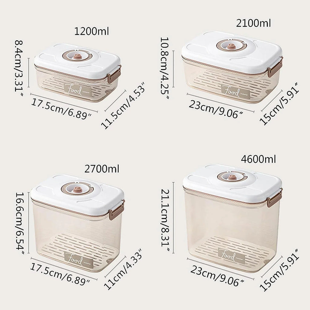 DecorBites™ Fresh-Keeping Vacuum Canister: Large Capacity Food Organizer.