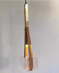 DecorBites™ Clear White Resin Pendant Light: Height Adjustable for Bedroom, Dining Room, Kitchen.