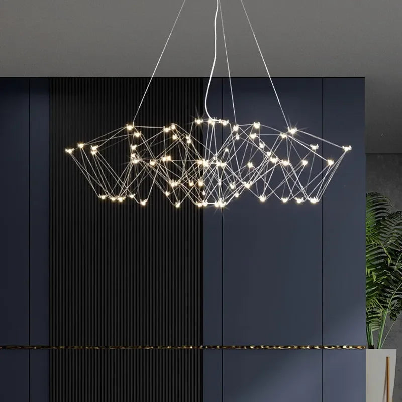 DecorBites™ Cube Light: Modern Creative LED Pendant Lamp for Living Room and Restaurant