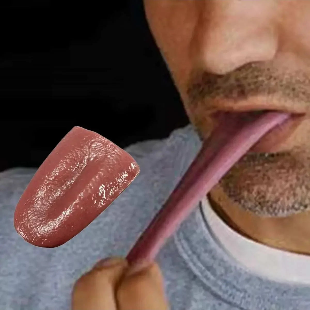 Silicone Fake Tongue Prank Toy | Horror Halloween Gag