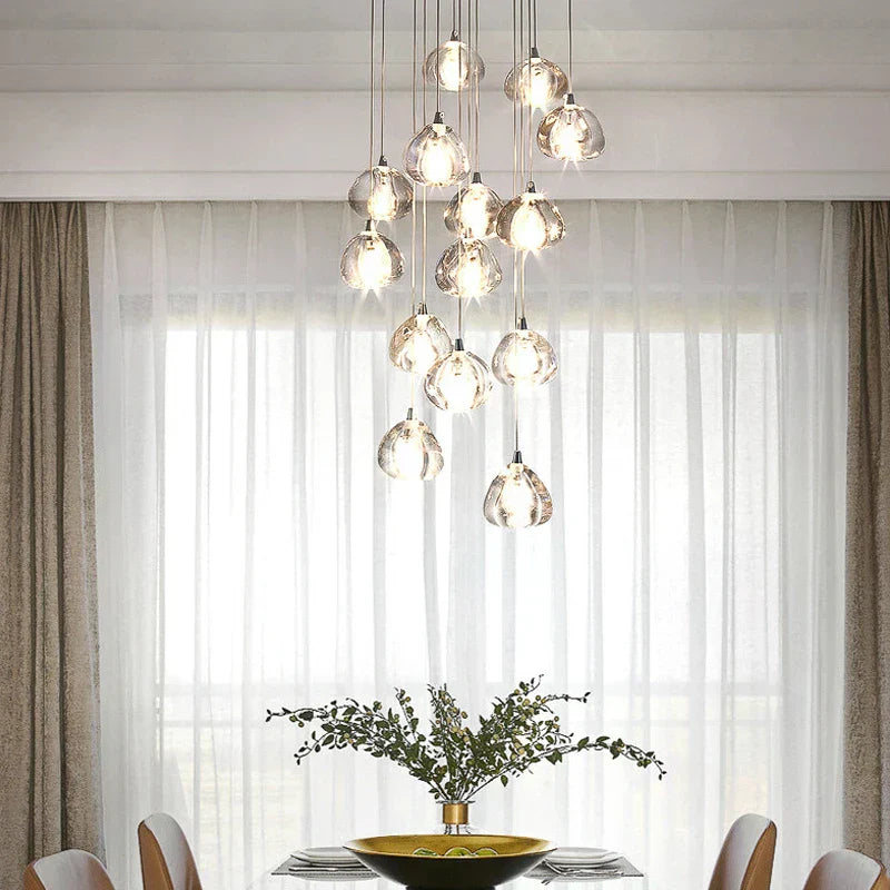 DecorBites™ Crystal LED Chandelier for Luxe Living Spaces