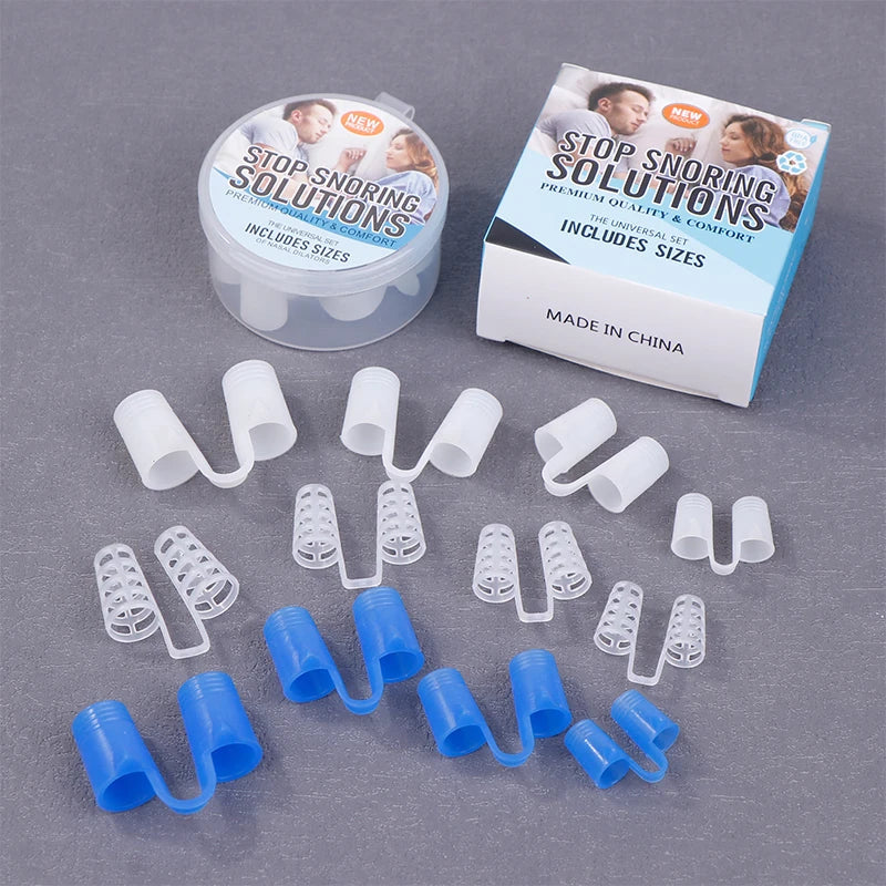 Silicone Anti Snore Nasal Dilators | Professional Sleeping Aid Nose Clips