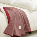DecorBites™ Cozy Striped Knit Blanket for All Seasons