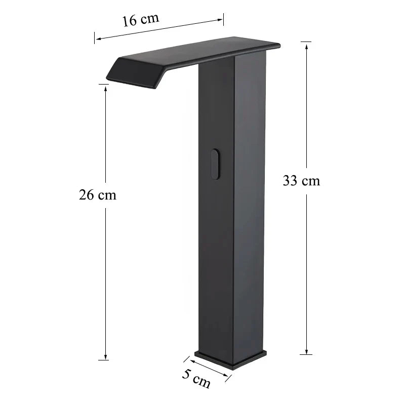 DecorBites™ High Style Smart Sensor Bathroom Basin Faucet Cold Hot Mixer Waterfall Tap