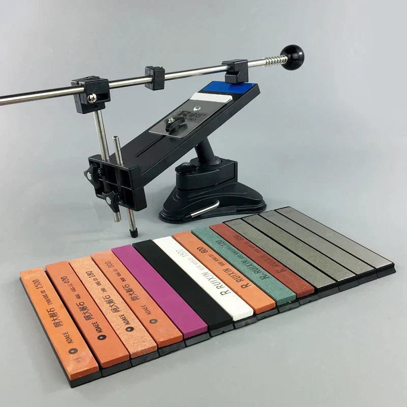 DecorBites™ Knife Sharpener System Stone Bars Grinders - Professional Chef Tool Edge Sharpening