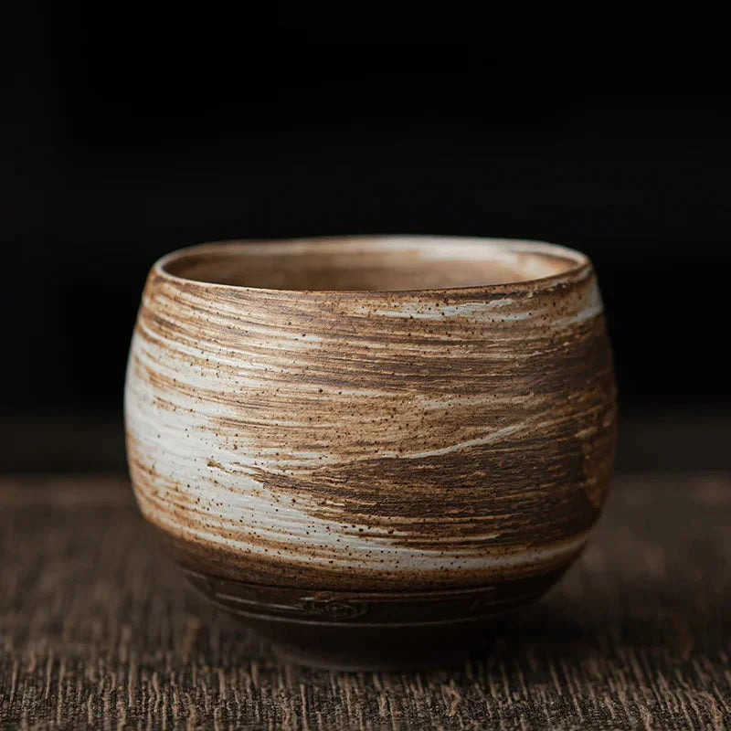 Japanese Handmade Ceramic Tea Cup | Antique Kung Fu Tea Set