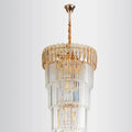 DecorBites™ Crystal LED Pendant Chandelier for Modern Home Decor.