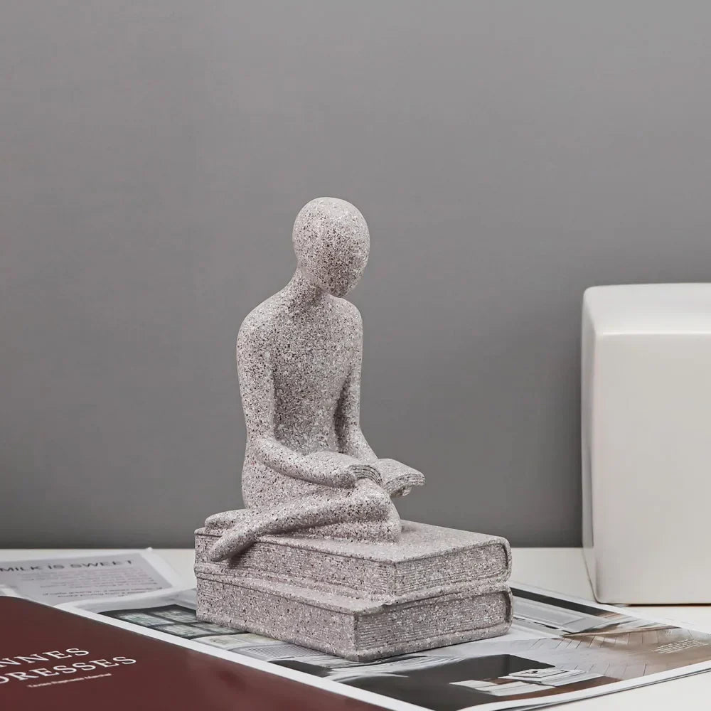 DecorBites™ Abstract People Resin Statue Set for Modern Home Decor