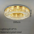 DecorBites™ Crystal Ring LED Ceiling Lamp for Modern Luxury Living