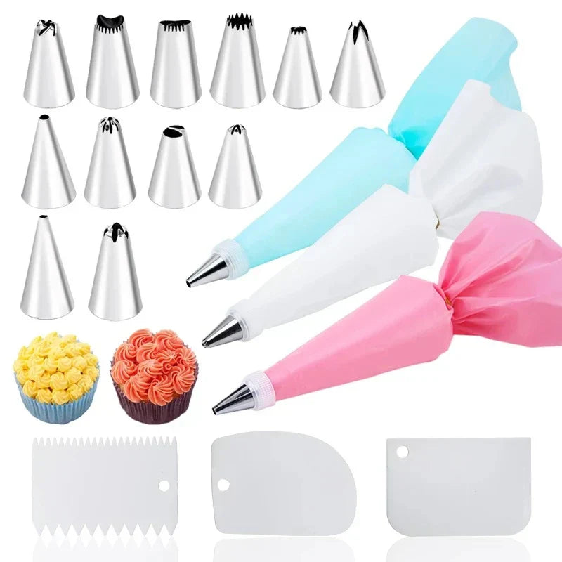 DecorBites™ 29-Piece Cream Puff Nozzles Set Cake Decorating Tools