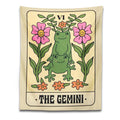 DecorBites™ Gemini Frog Constellation Wall Hanging Tapestries for Boho Room Decor
