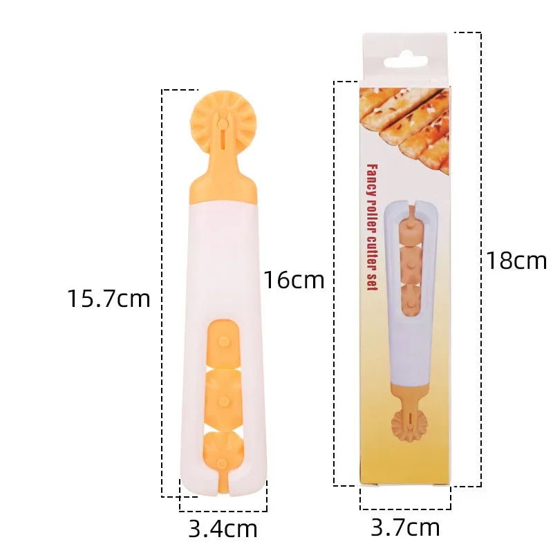 DecorBites™ Dough Roller Cutter: Baking & Pastry Tool for Perfectly Round Dumplings & Cookies