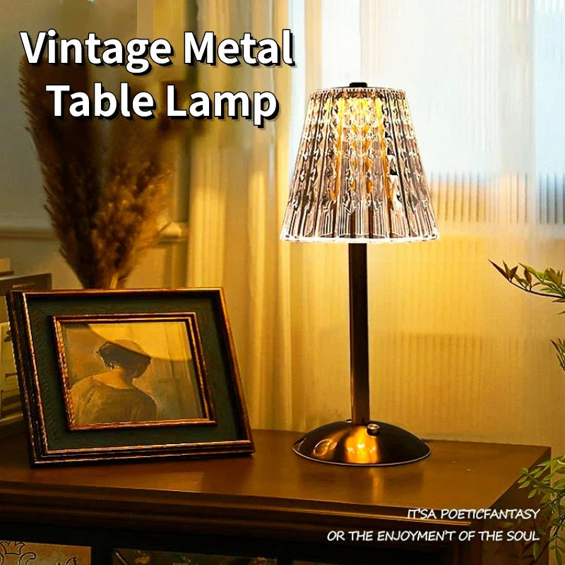 DecorBites™ Crystal Diamond Touch Sensor Cordless Table Lamp