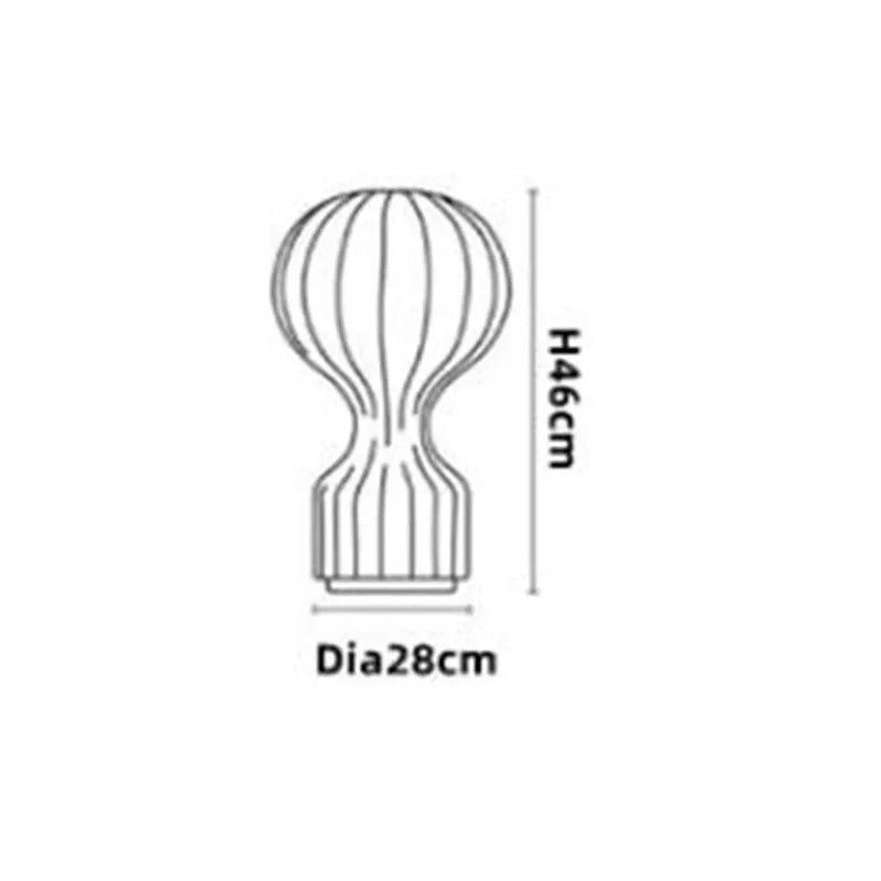 DecorBites™ Gatto Cocoon Silk Table Lamp Home Bedroom Study Minimalist Art Light