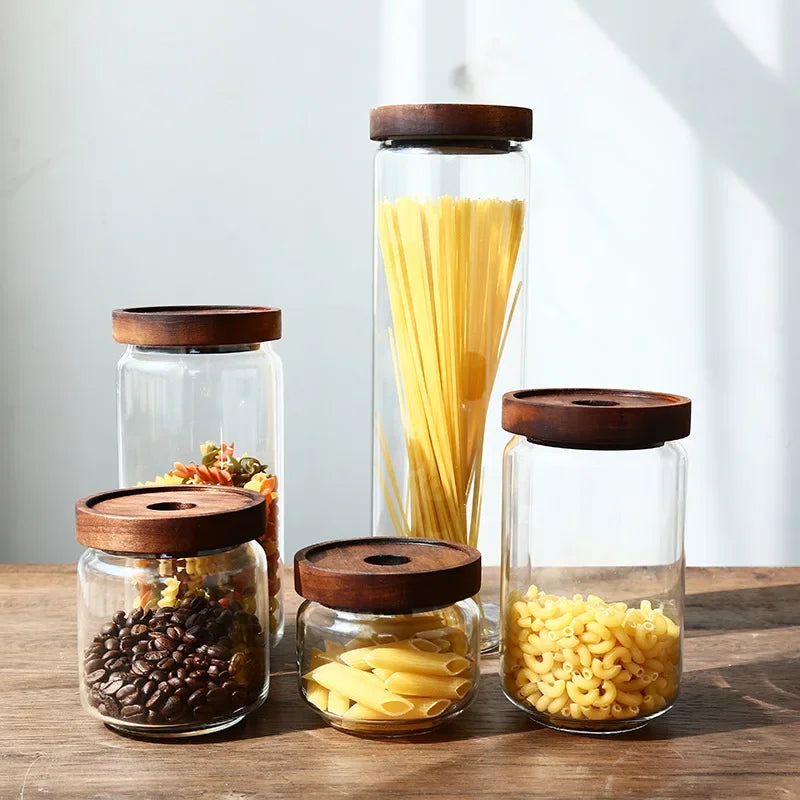 DecorBites™ Glass Hermetic Storage Jars with Airtight Lids