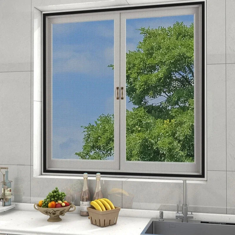 Self-Adhesive Mosquito Window Screen | No-Drill Insect Net for Home and Garden