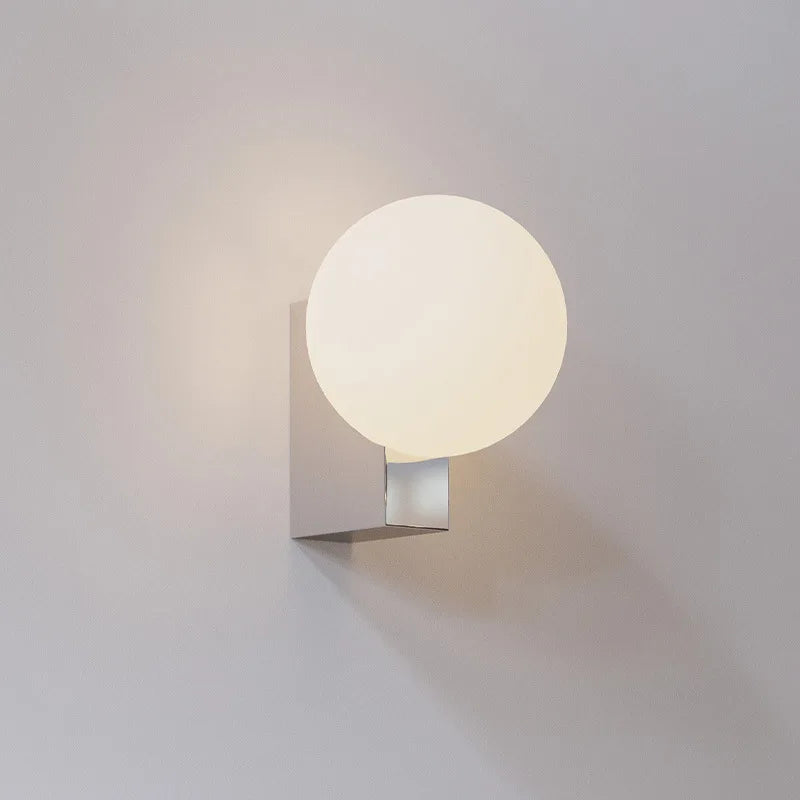 DecorBites™ Glass Ball Wall Sconce Light: Metal Base, G9 Bulb