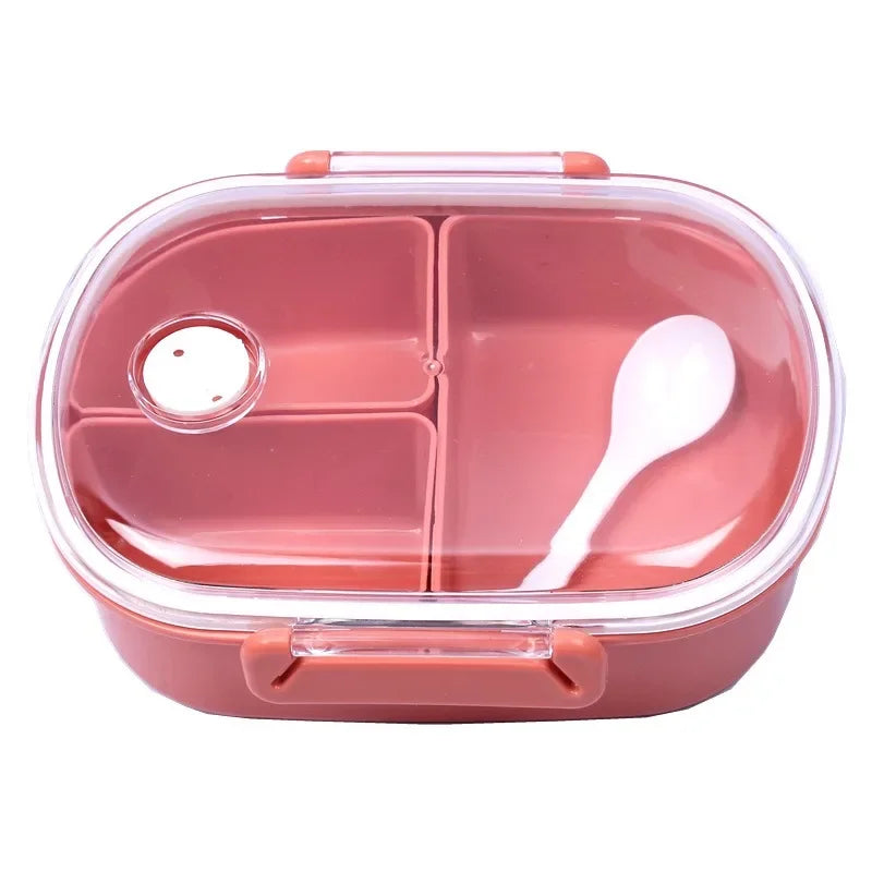 DecorBites™ Fresh-keeping Lunch Box Set for Kids: Three Compartments, Microwave Safe
