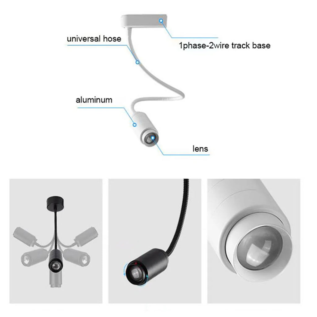 DecorBites™ Adjustable Beam LED Track Light for Home, Store, Shop, Mall Lighting