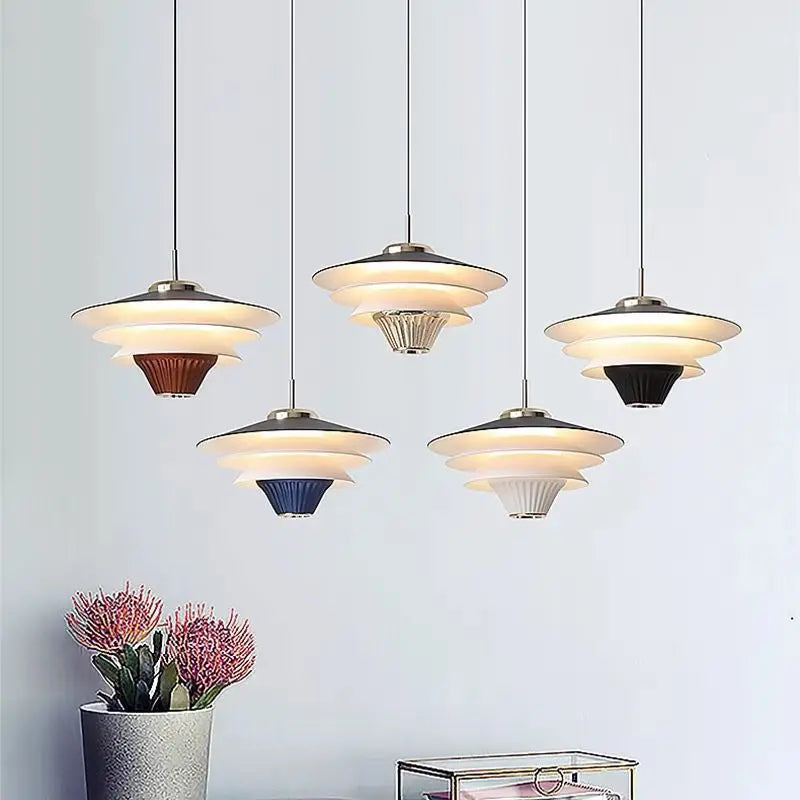 DecorBites™ Cream Wind Milk Glass Pendant Lights LED E27 Modern Kitchen Island Dining