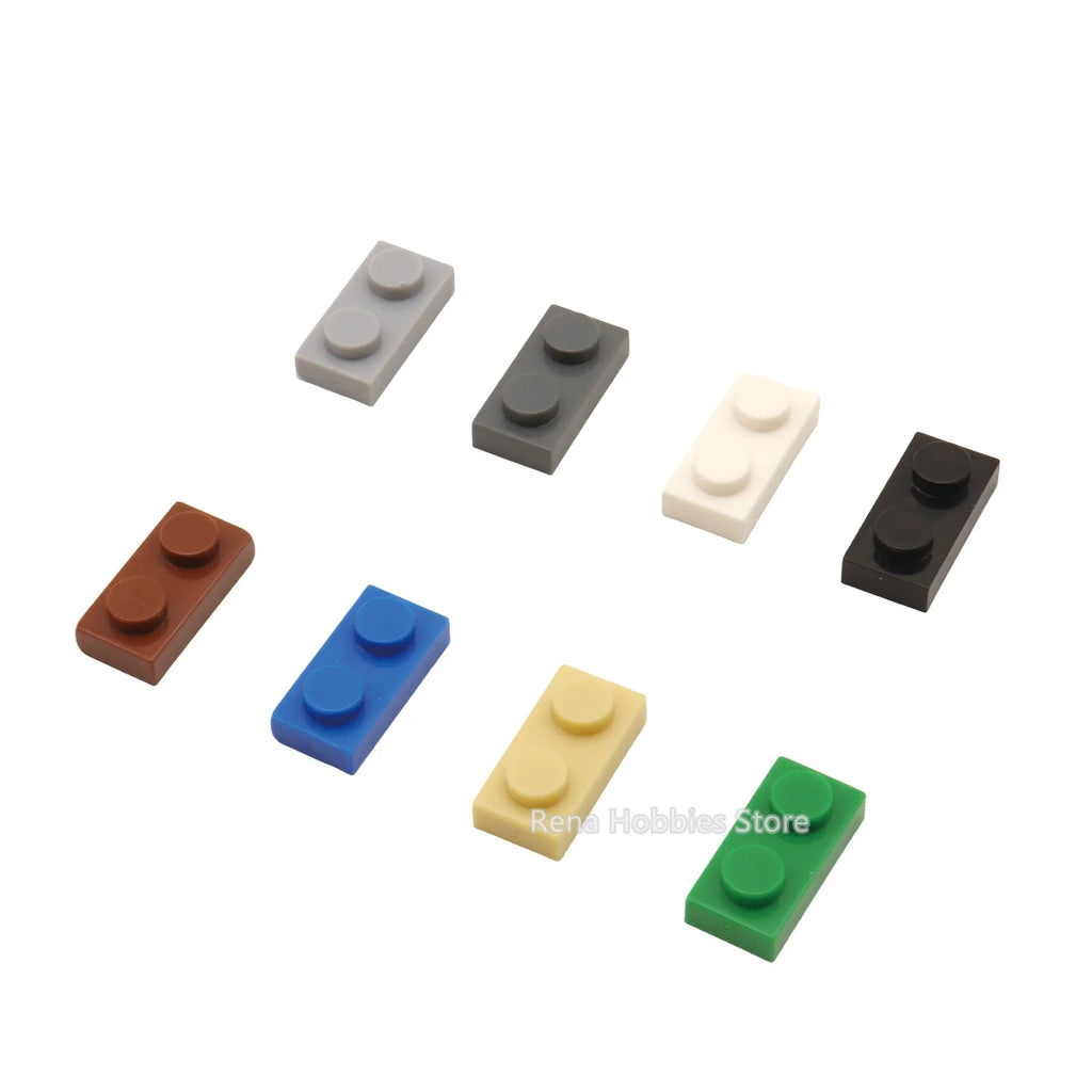 200PCS DIY Building Blocks Thin Figures Bricks 1x2 Dots | Educational Creative Toy Set Compatible with 3023