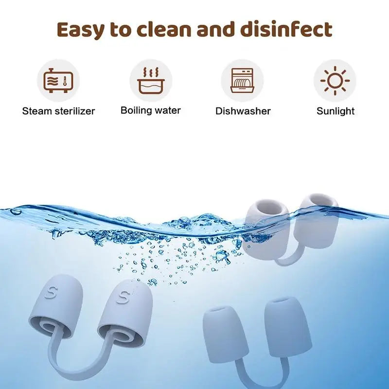 Silicone Nose Clip for Snoring | 3 Pack Nasal Dilator Strips for Better Sleep