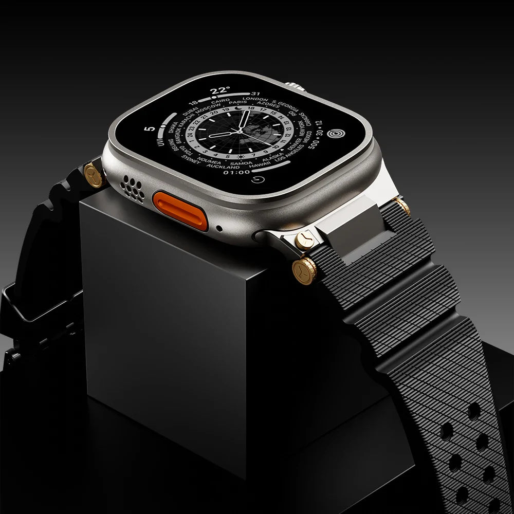 Apple Watch Silicone Sports Strap - Waterproof Rubber Band