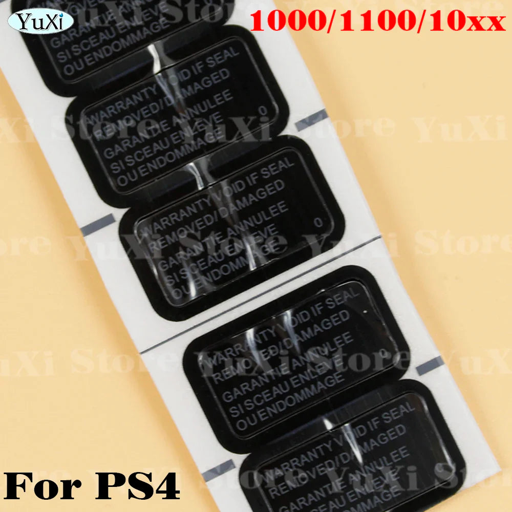 Console Seal Warranty Sticker Kit for PS4 Pro, PS4 Slim, PS5, PS3 | Game Console Label & Barcode Replacement Set