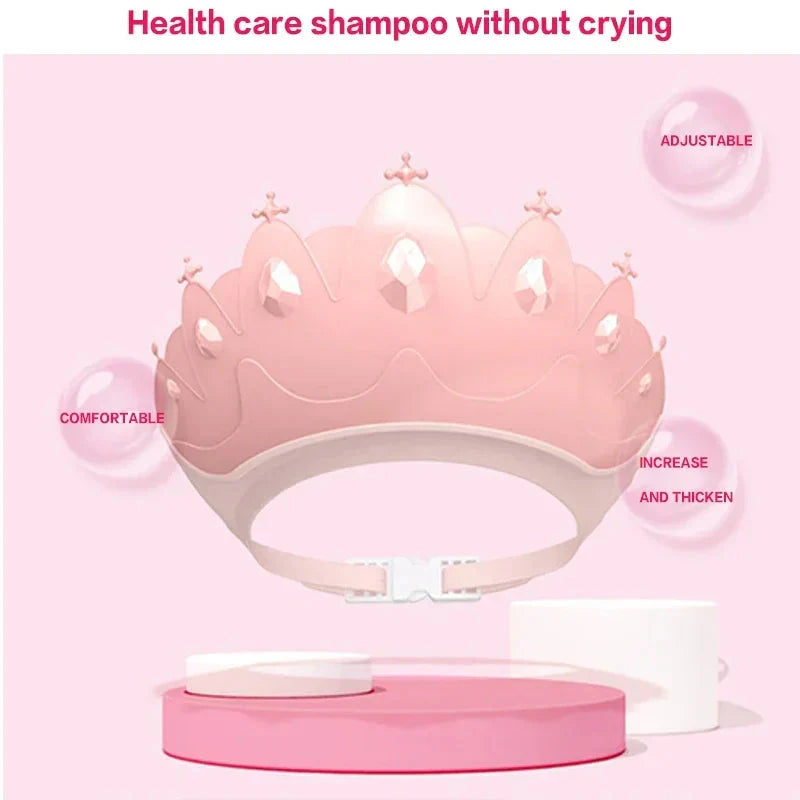 Adjustable Kids Shampoo Cap – Baby Bath Visor with Ear Protection