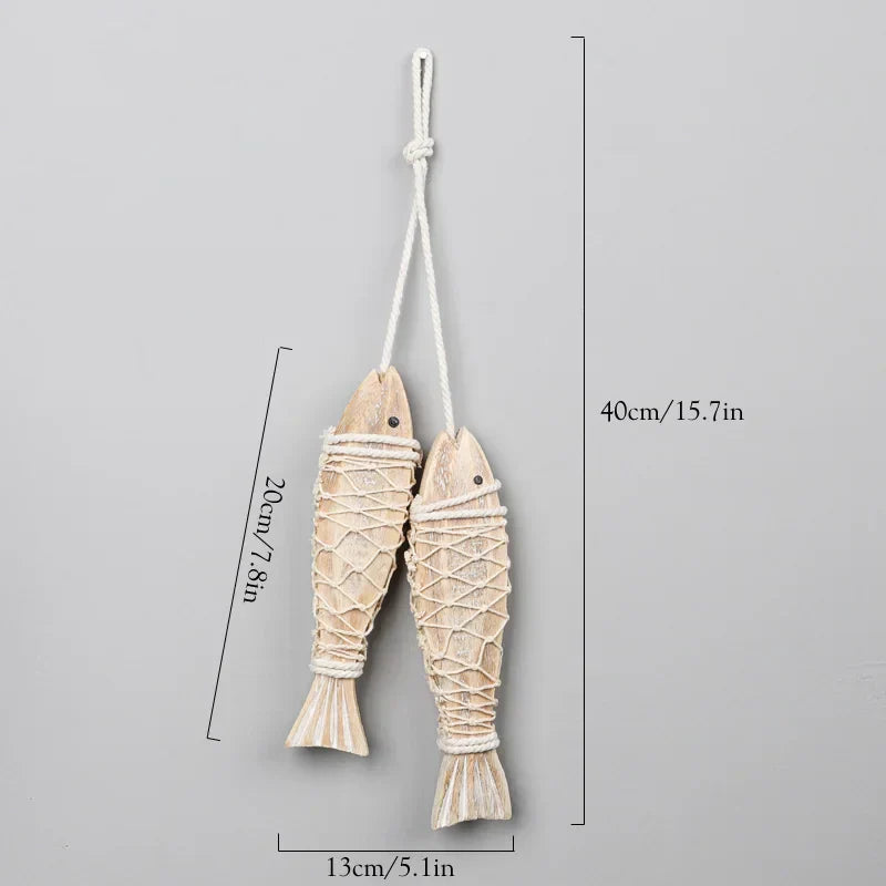 DecorBites™ Coastal Wooden Lighthouse & Ship Model for Mediterranean Home Decor
