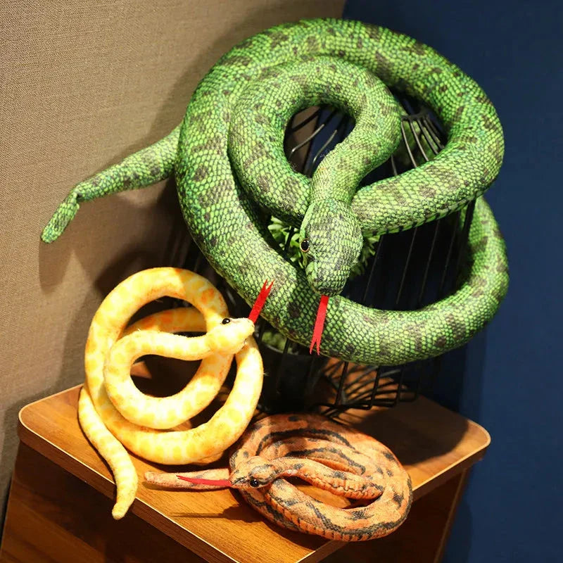 Artificial Python Plush Toy – Long Snake Soft Plush Home Decor