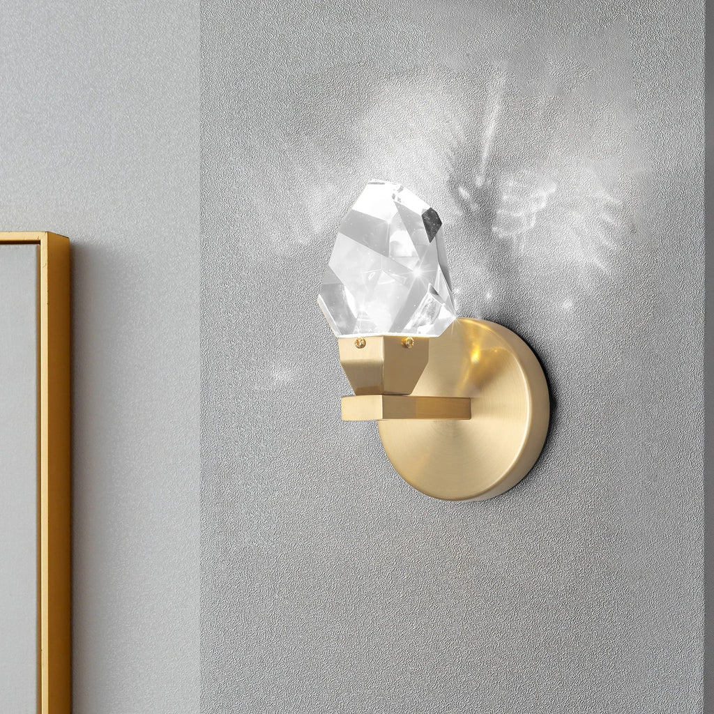 DecorBites™ Crystal LED Wall Sconce Fixture - Modern Luxury Copper Ceiling Light for Home Decor