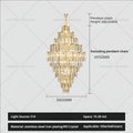 DecorBites™ Crystal Chandelier: Modern Simple Luxury for Duplex Villa & Loft