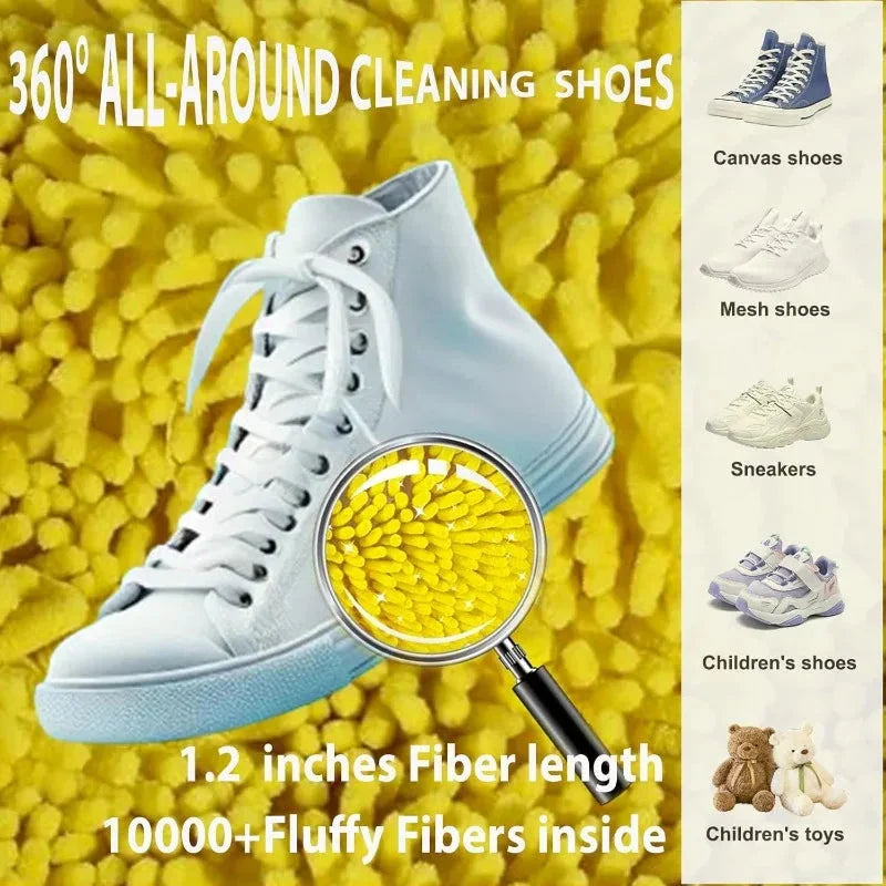 Shoe Washing Machine Bag with Brush Set – Durable Laundry Cleaner (1–4PCS)