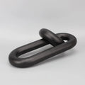 DecorBites™ Black Geometric Resin Ornament Ring Decor Home Figurine