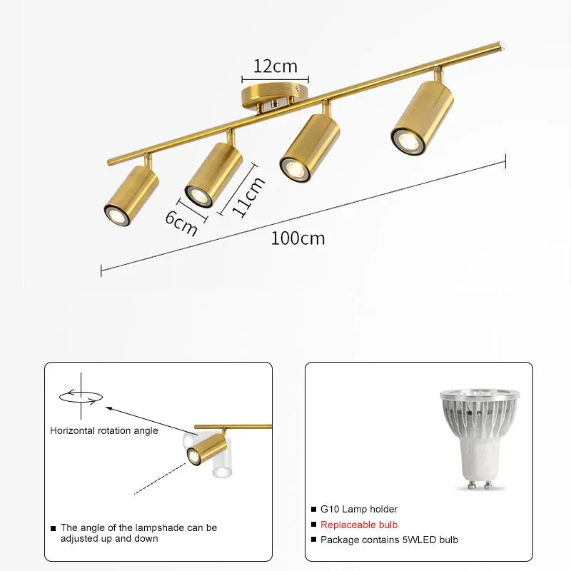 DecorBites™ LED Ceiling Chandelier Light adjustable for Home Decoration