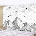 DecorBites™ Black & White Stars Mandala Tapestry - Home Decor